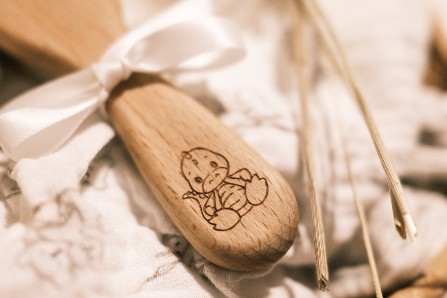 Babyhaarbürste mit Gravur