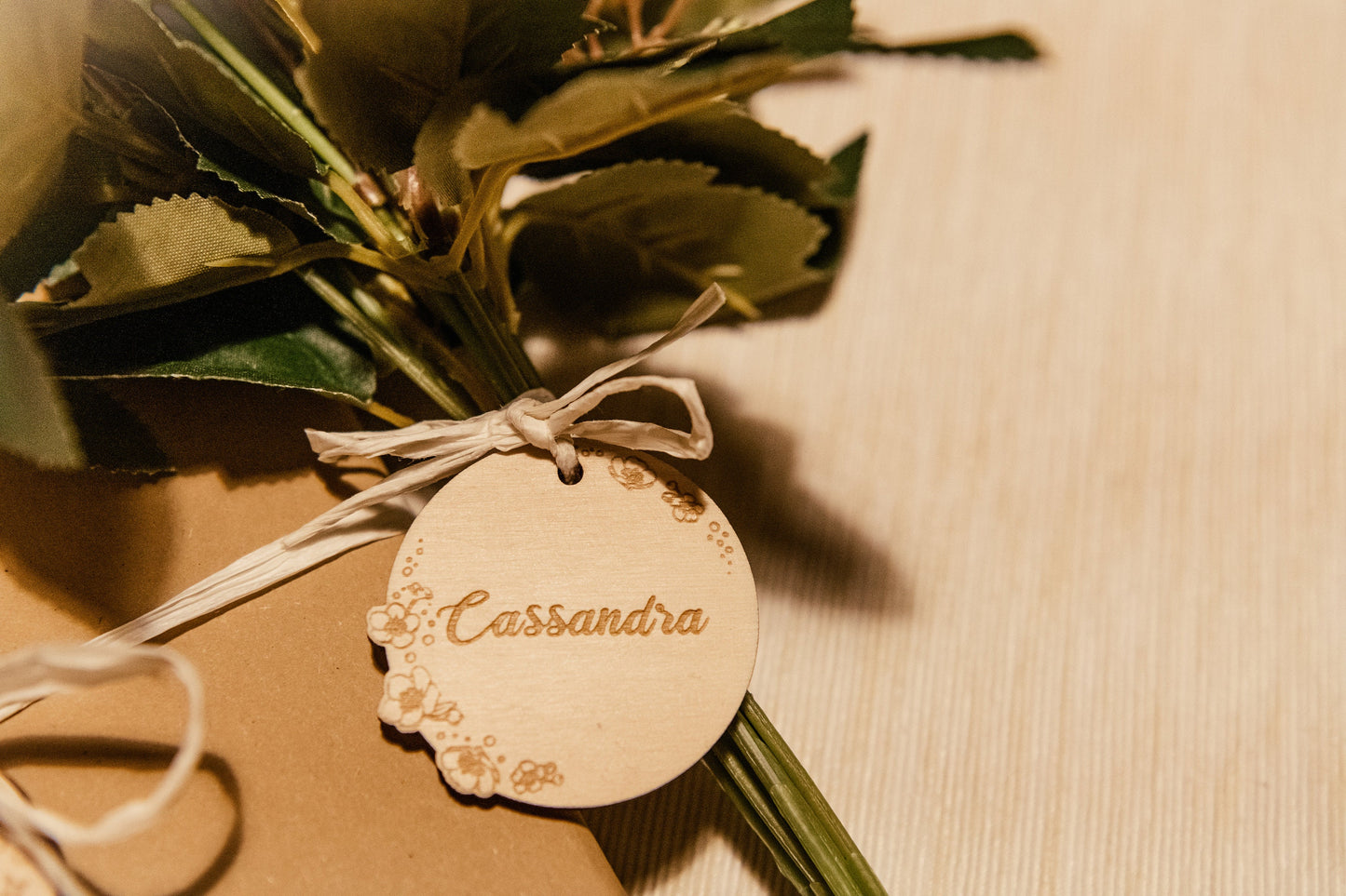 Holz Geschenkanhänger personalisiert