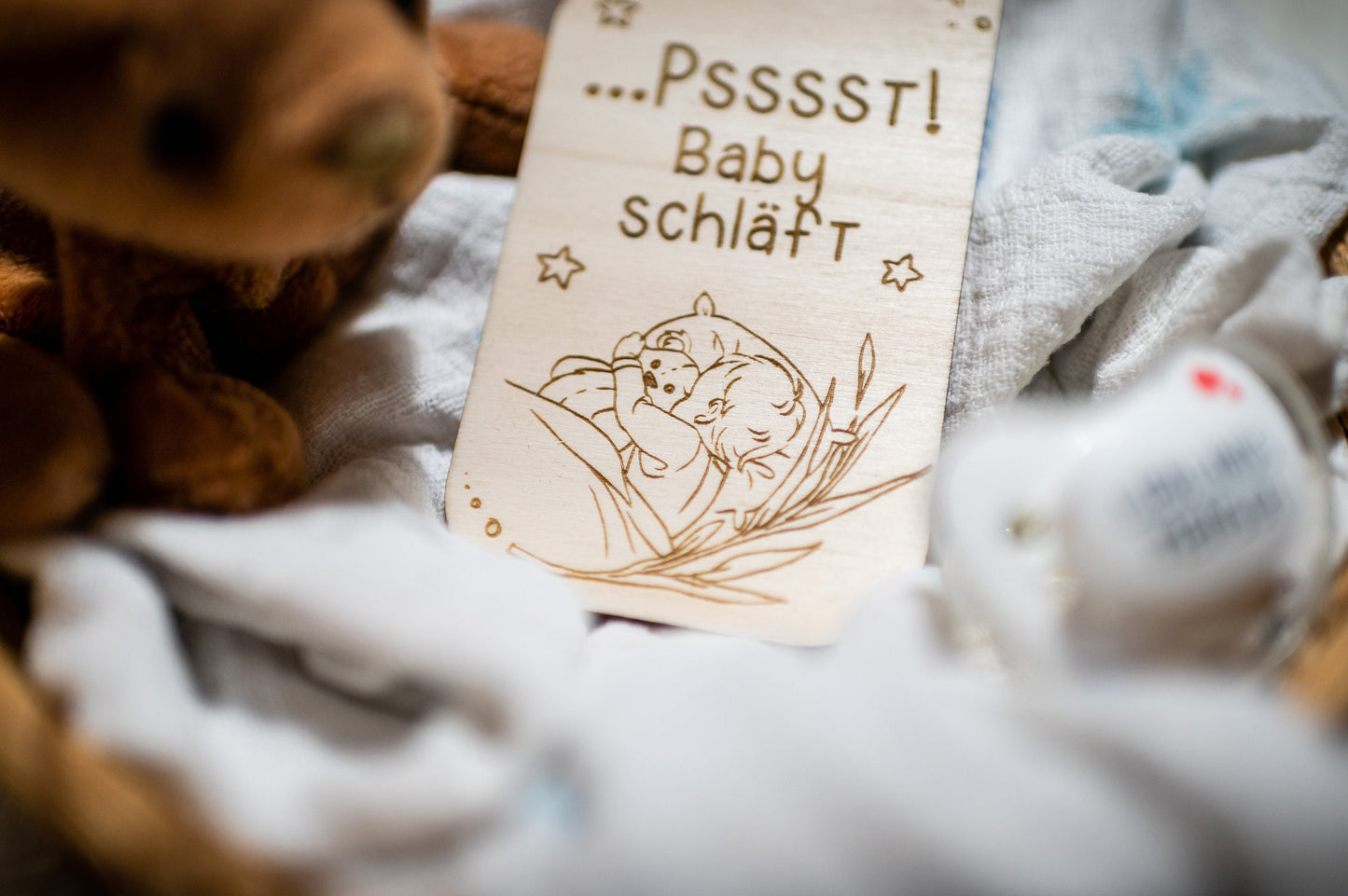 Baby Türschild - Baby Schläft
