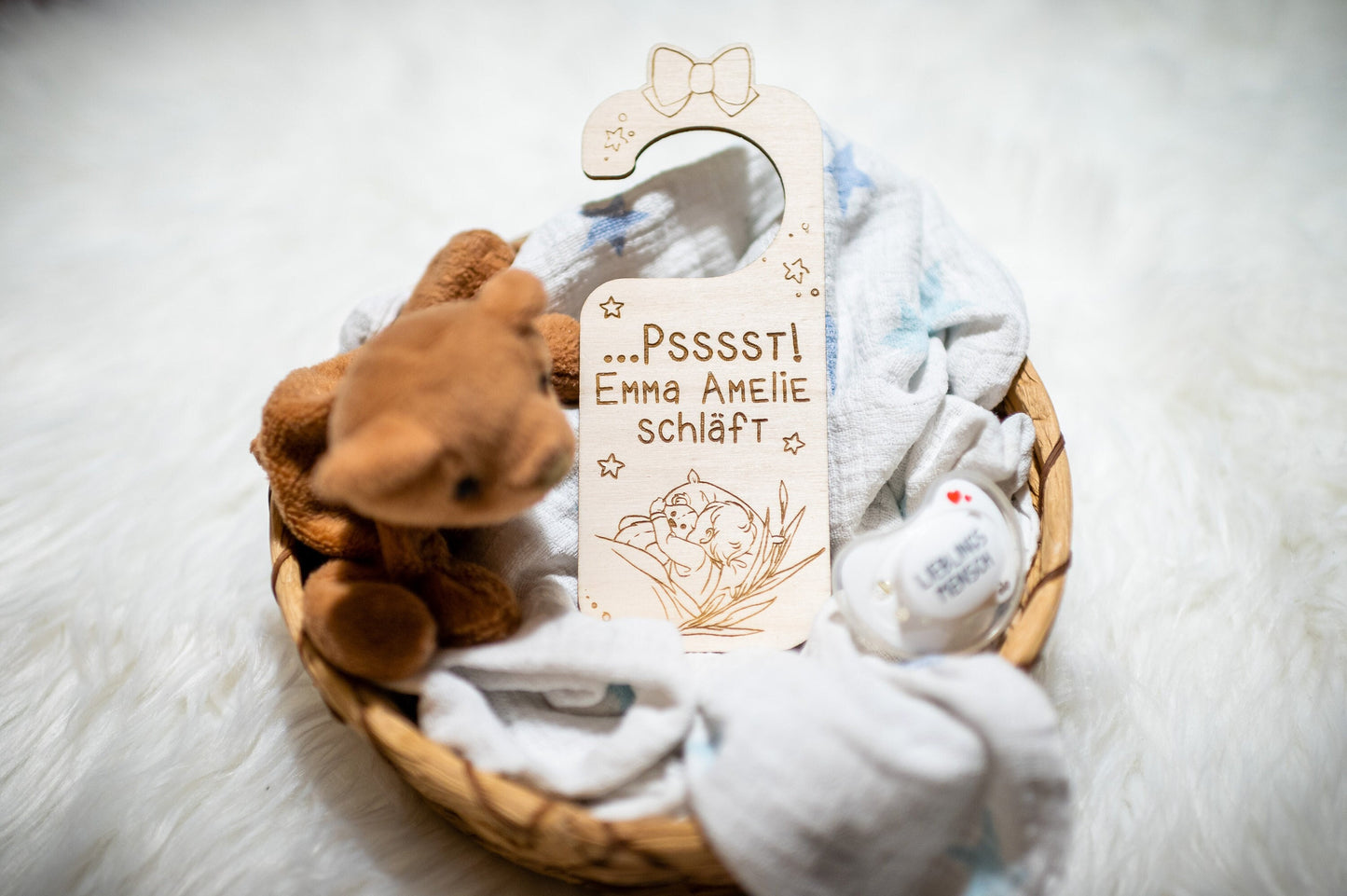 Baby Türschild - Baby Schläft