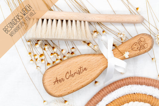 Babyhaarbürste mit Gravur