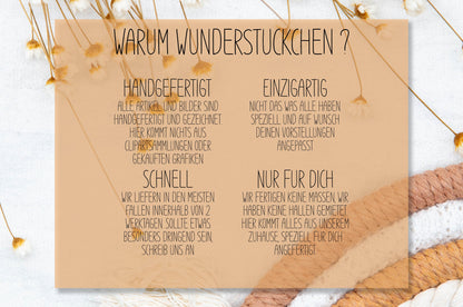 Holz Geschenkanhänger personalisiert
