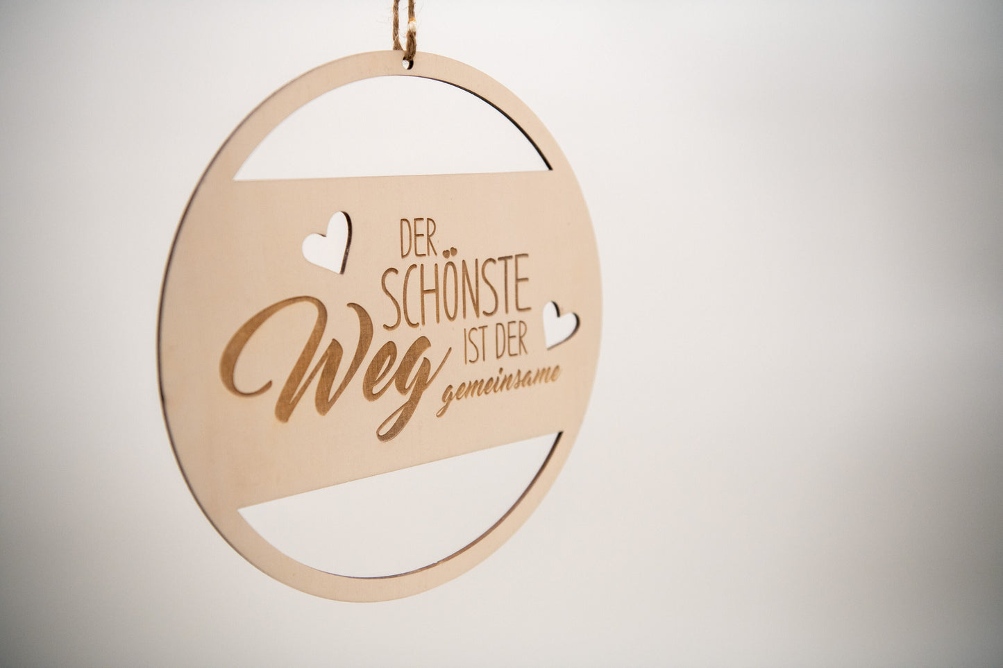 Der schönste Weg ist der gemeinsame - Holzkranz