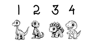 Frühstücksbrett personalisiert für Jungen, Kinder mit Dinos als Kindergeschenk zur Geburt oder für werdende Eltern